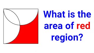 Can you find the area of Red region?