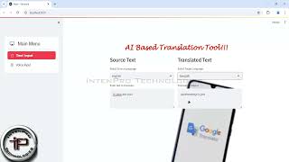 AI Based Language Translation tool - PYTHON - Final Year Project 2024 to 2025