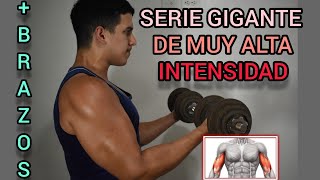 Una MUY DURA RUTINA De BRAZOS - BÍCEPS Con MANCUERNAS | Hipertrofia | + Masa Muscular Serie Gigante