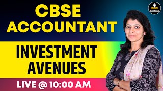 Investment Avenues | For CBSE Accountant Vacancy 2024 | CBSE Accountant Exam Vacancy 2024