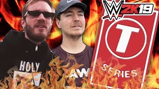 Pewdiepie and Mr Beast vs T-Series TAG TEAM SHOWDOWN - WWE 2K19