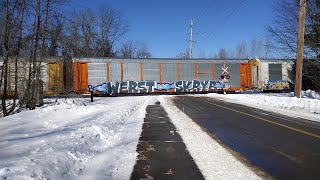 Long Train with cool Graffiti, with photos at the end.