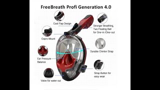 Unboxing FreeBreath Profi Generation 4.0 Snorkeling Mask 2020