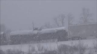 Snowy Railfanning at Horseshoe Curve Altoona, PA