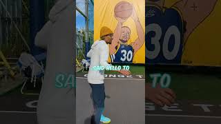 Can I make Steph Curry's Signature shot on his OWN Court in Tokyo Japan? #shorts #Stephcurry