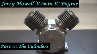 #MT49 Part 11 - Jerry Howell V-twin IC Engine. Machining the Cylinders. In 4K/UHD by Andrew Whale.