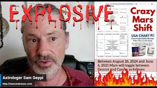 Explosive Days Ahead For USA and the World With this Mars Shift Into the 8th House of the USA Chart