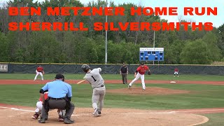 BEN METZNER HOME RUN FOR SHERRILL SILVERSMITHS VS ROCHESTER RIDGEMAN