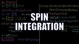 Computational Chemistry 4.13 - Spin Integration