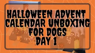 PRODUCT REVIEW: Unboxing The 13 Days of Halloween Advent Calendar For Dogs from Chewy.com Day 1