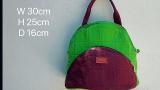 How to sew a pouched handbag& crossbody bag