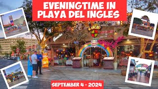 Gran Canaria🌴EVENINGTIME IN PLAYA DEL INGLES - SEPTEMBER 4 - 2024