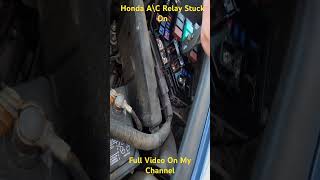 Honda Ac really stuck on causing dead battery and ac issues#honda #jdm