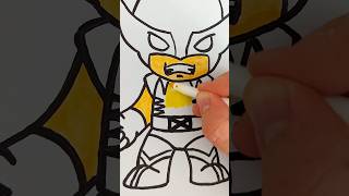 Colouring Wolverine - Deadpool and Wolverine #shorts #art