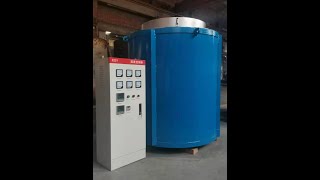 Well style annealing furnace for heating steel wire and coil