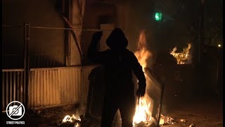 Feu de poubelles au quartier Freycinet à Asnières #JusticePourYanis - 02/12/17