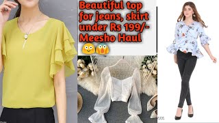 Beautiful top for party | top under 199 | meesho Haul shorts