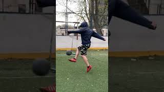 Amazing NINJA football trick🥷⚽️#football #shorts #panna #soccer