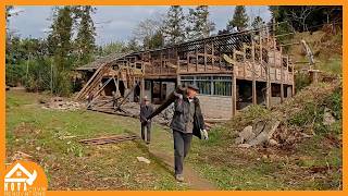 Renovating and Transforming Old Abandoned Wooden House in the Forest | Build a new life