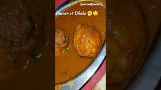 Tym to hv Dinner at Dhaba🤩 #foodie #eggmasala #naan #ytshorts #streetfood #foodshorts #viral #shorts