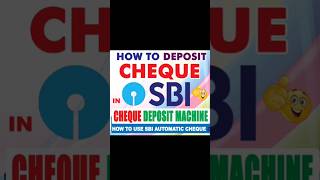 SBI Bank Automatic Cheque Deposit Machine #sbi #bank #money #telugu #viral #technology #information