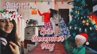 Epic Christmas Vlog | Коледна украса, много музика и танци🎄