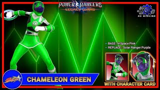 Chameleon Green mod Gameplay with Character Card | Power Rangers Legacy Wars