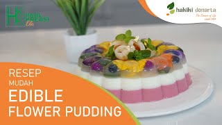 BIKIN PUDDING DICAMPUR SAMA BUNGA? BISA DONG...