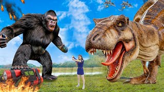 Most Dramatic T-rex Dinosaur Chase Movie 2024 | Trex attack | Jurassic Park Fan Movie Dinosaur Hunt