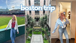 spend a day in boston with me!! red sox game, museums, central perk cafe | vlog