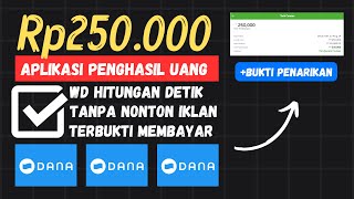 WD 250RB/Hari ! Game Penghasil Uang 2024 Terbukti Membayar | Apk Penghasil Saldo Dana Tercepat 2024