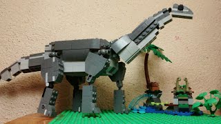 Dreadnoughtus and Quetzalcoatlus New Jurassic World Dominion Clip in Lego