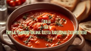 Crea la tua Pappa al Pomodoro Toscana: Ricetta Tradizionale Passo per Passo!