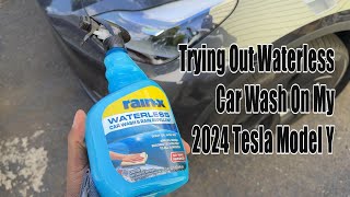 Trying out Rain X waterless car wash