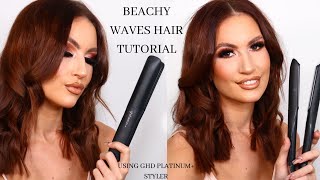 HOW TO BEACHY WAVES WITH GHD STRAIGHTENER | ROBYN INNES