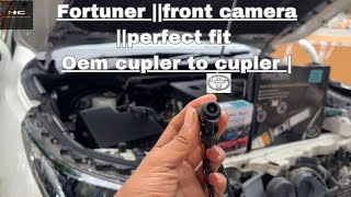 FORTUNER ||FRONT CAMERA ||PERFECT FIT||OEM || #fortunermodifed #toyota #camera