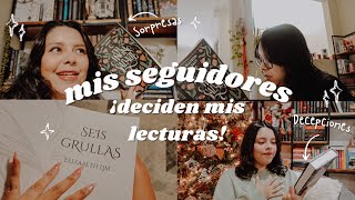 👀MIS SEGUIDORES DECIDEN MIS LECTURAS📖