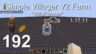 How to build a Simple Villager V2 Farm (1.17.11) - Minecraft Bedrock Tutorials(192)