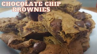 CHOCOLATE CHIP BROWNIES | Easy Homemade Recipe