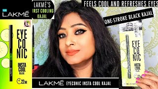 Lakme eyeconic instacool kajal Deep black/One stroke black kajal/insta cooling kajal/Moudipsha