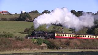 BR Standard Class 4MT No.76079 tnt with SR Schools Class No.926 'Repton'   at Esk Valley [NYMR 2018]