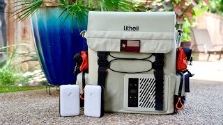 This 12v backpack fridge really is great!  All new Litheli FrozenPack 12v car fridge.