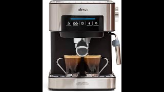 Cafetera Expresso y Capuccino con Panel Táctil Digital Ufesa CE7255- Diy Compras