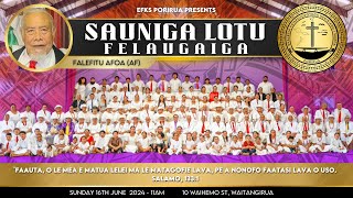 Sauniga Lotu Felaugaiga 16th June 2024