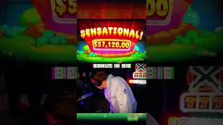 Streamer Goes All-In and Wins Big! 😍🃏 #slot #onlinecasino #bigwin #casino #blackjack