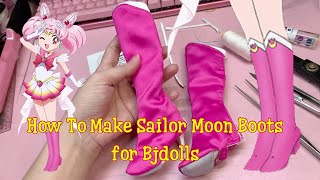 How to make SailorMoon 5 - Fake Boots for BJDolls - Sailor Chibi Moon