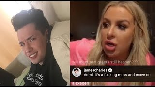 JAMES CHARLES DRAGS TANA MONGEAU FANS ON TWITTER AND EXPLAINS WHY HE DRAGGED HER ON IG LIVE