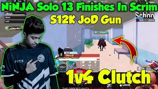 😳@NinjaJOD2 Solo 13 Finishes Domination In Scrims🔥Easy 1v4 Clutch Against Godlike