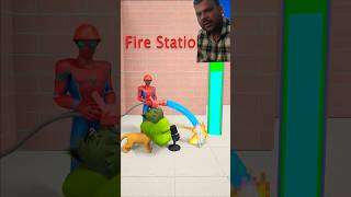 GTA V | Which Animal's Version of The Firefighter #gta#shorts#spiderman#hulk