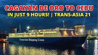 Cagayan de Oro to Cebu Overnight Ferry | Trans-Asia 21 Barko Vlog